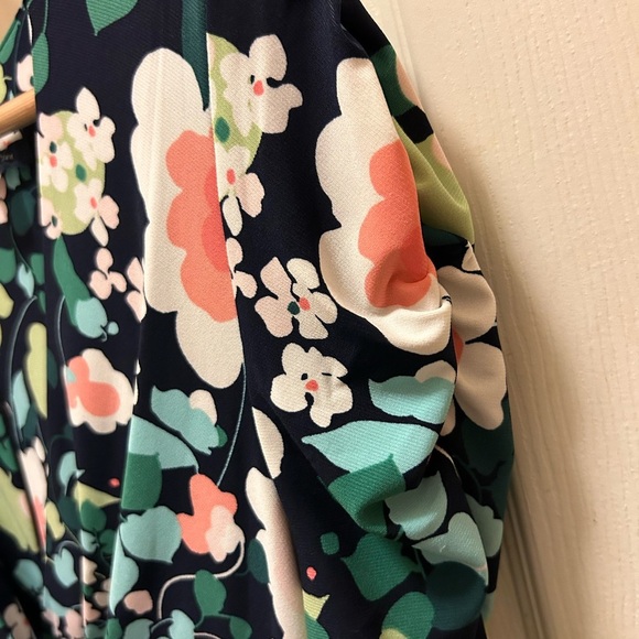 Tommy Hilfiger NWT Sz 8 Navy Blue & Multi Color Floral Dress - Picture 11 of 15